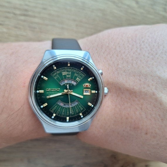 Watch Orient College Perpetual Calendar, Green Watch, Multi Year
