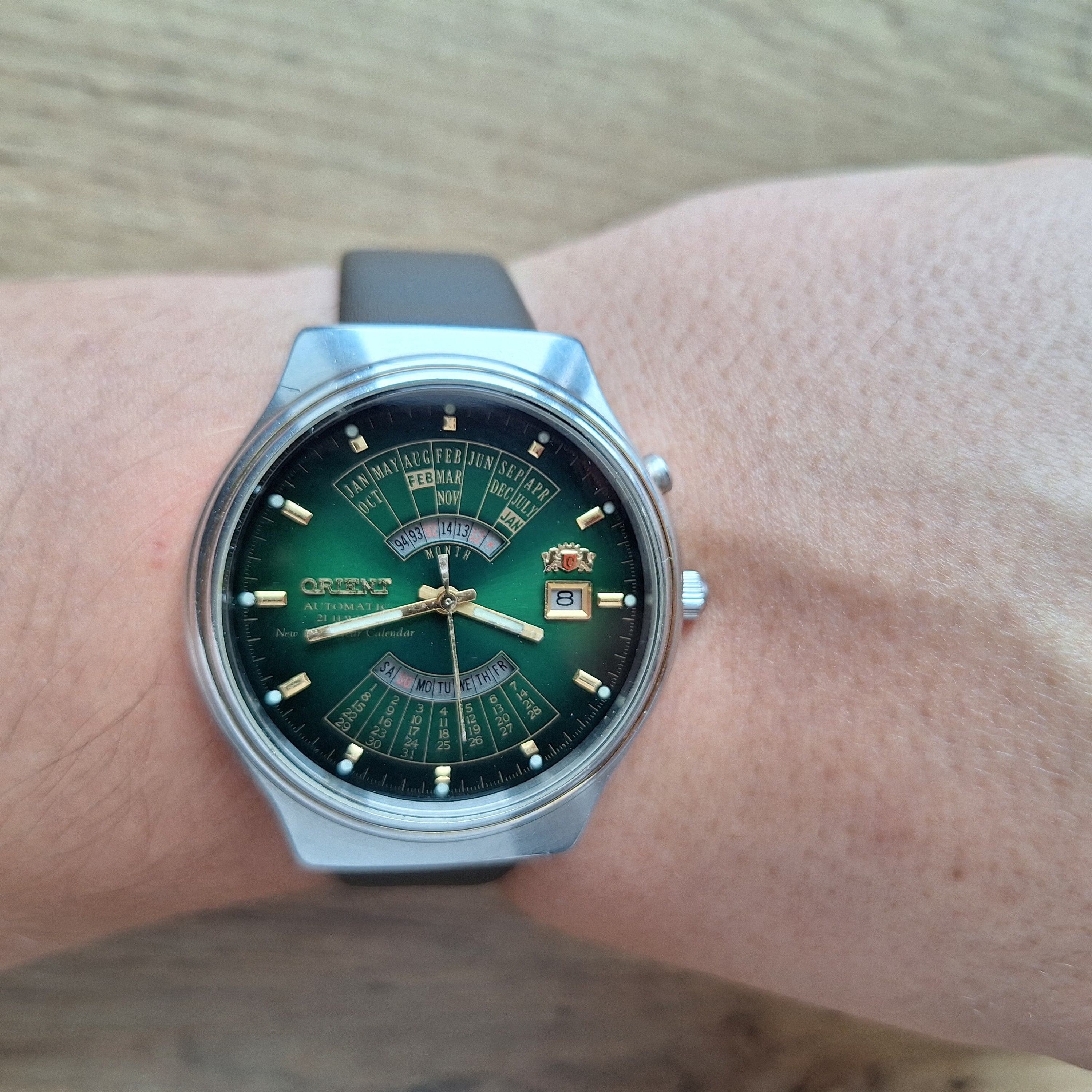 Watch Orient College Perpetual Calendar, Green Watch, Multi Year