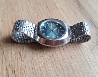 ORIENT 自動巻き腕時計 クロノエース メキシカン文字盤 OH済み オリエント クロノエース メキシカン 白シェル文字盤