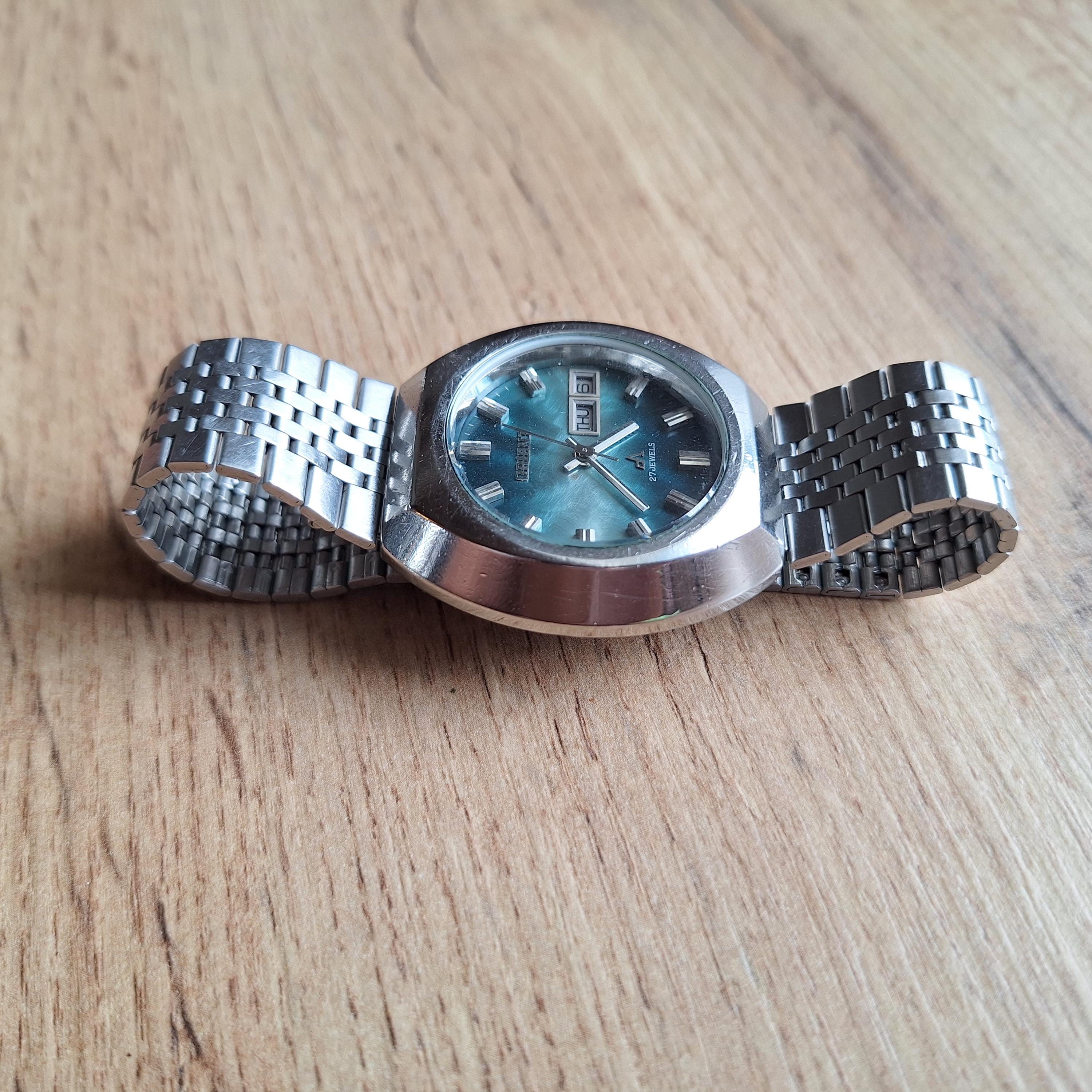 超レアなオリエントクロノエースメキシカンブルーウォッチ、機械式自動