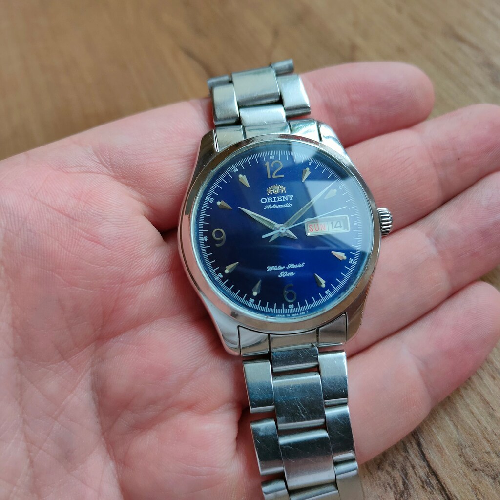 Orient Stylish Maestro – Orologio Automatico Uomo, Cassa E Bracciale Acciaio, Quadrante Grigio, 100m WR