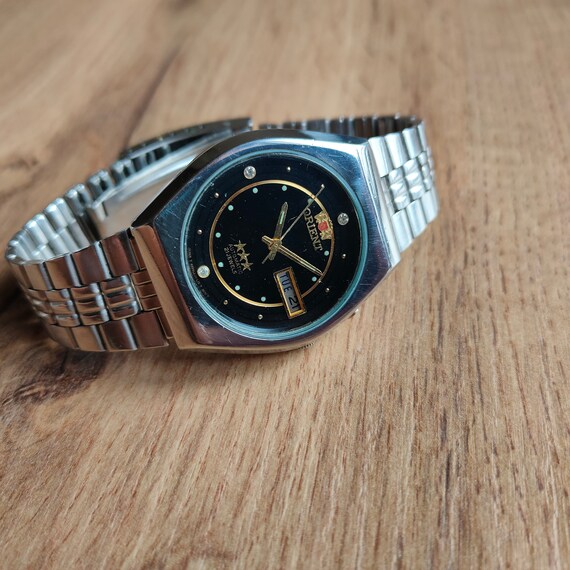 Orient black watch, Mechanical Automatic Watch Da… - image 7