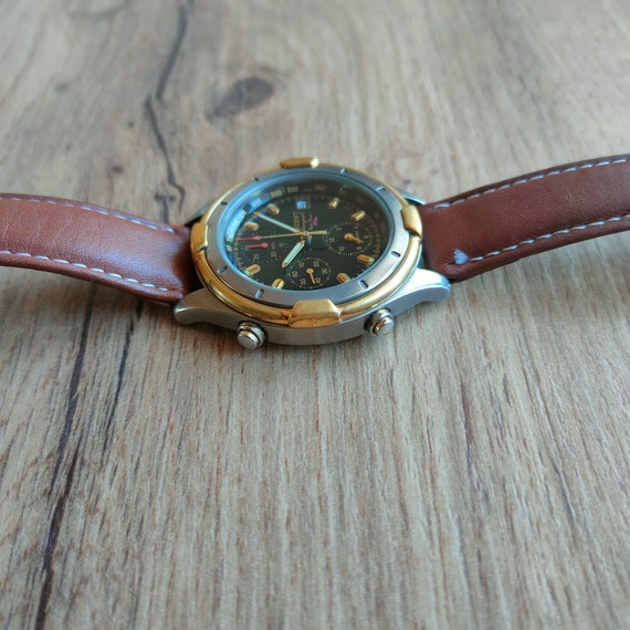 Montre Orient à Quartz Vintage - Modèle Années 80 - Montre Bracelet Rétro Pour Homme Ou Femme