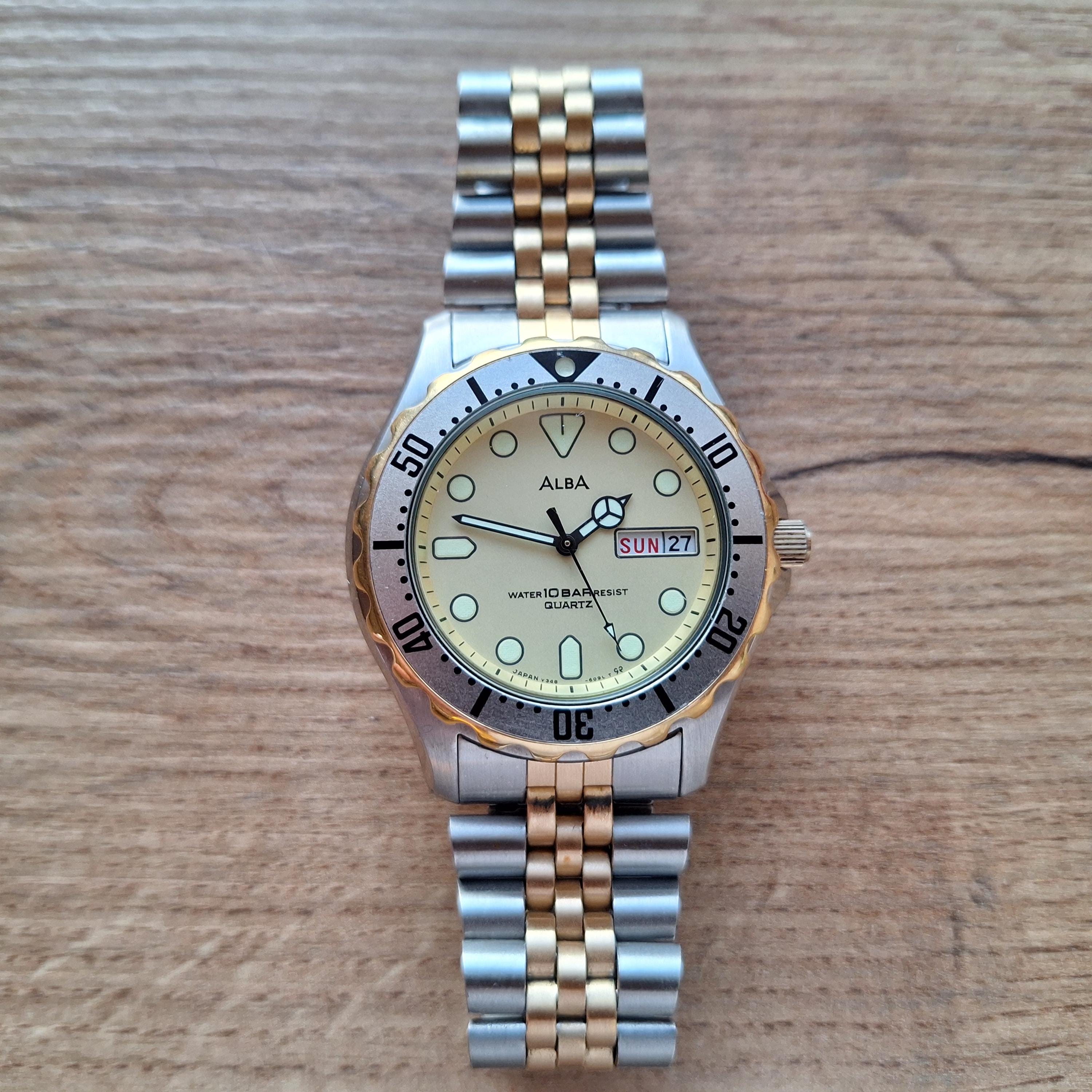 Vintage Seiko Alba Classic Watch: Luminous Dial, Quartz Japan 