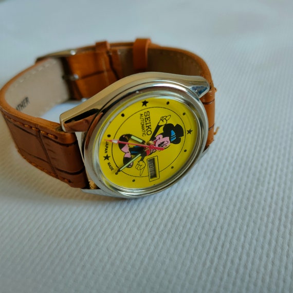 Vintage Seiko Mickey Mouse Watch Automatic Japan Made Stainless