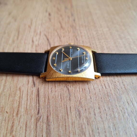 ZARJA square watch, Soviet watch, classic slim wa… - image 8