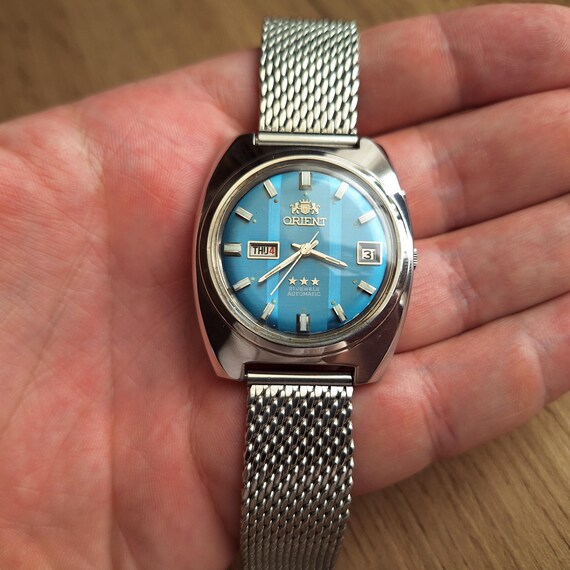 Ultra rare Orient Crystal watch with two-tone dia… - image 3