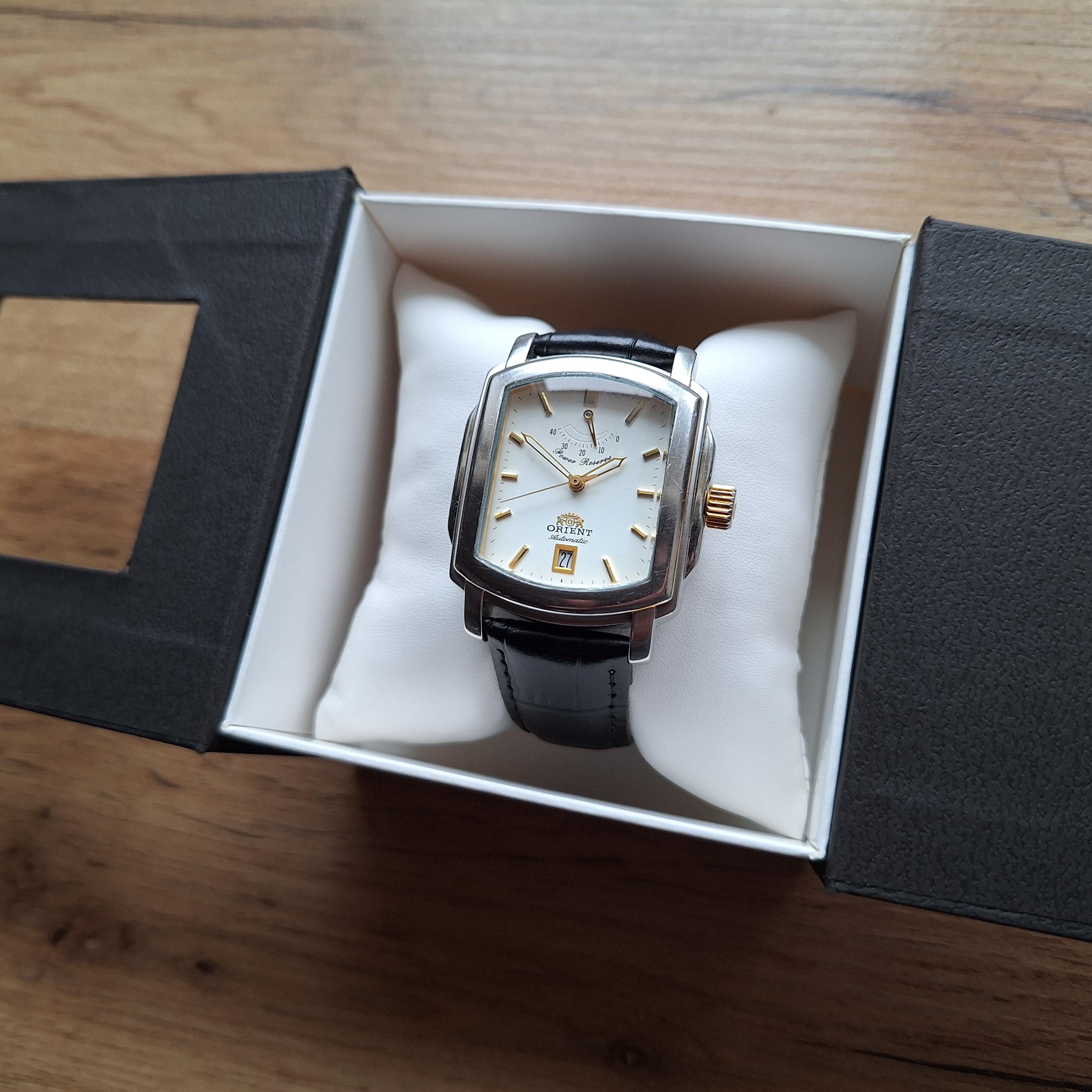 Vintage Orient Power Reserve Watch, Japan Watch, Mens Watch