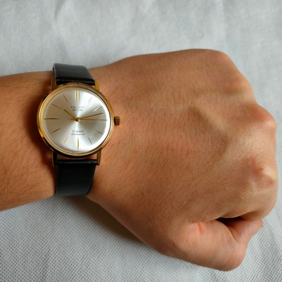 Poljot DE LUXE Watch Vintage Watch Poljot Watch Wrist Watches for Men Mechanical Watch Retro Watch Etsy UK