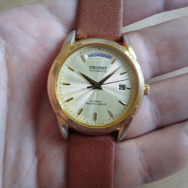 Classic Vintage Orient Watch Automatic Watch 21 Jewels Day Etsy