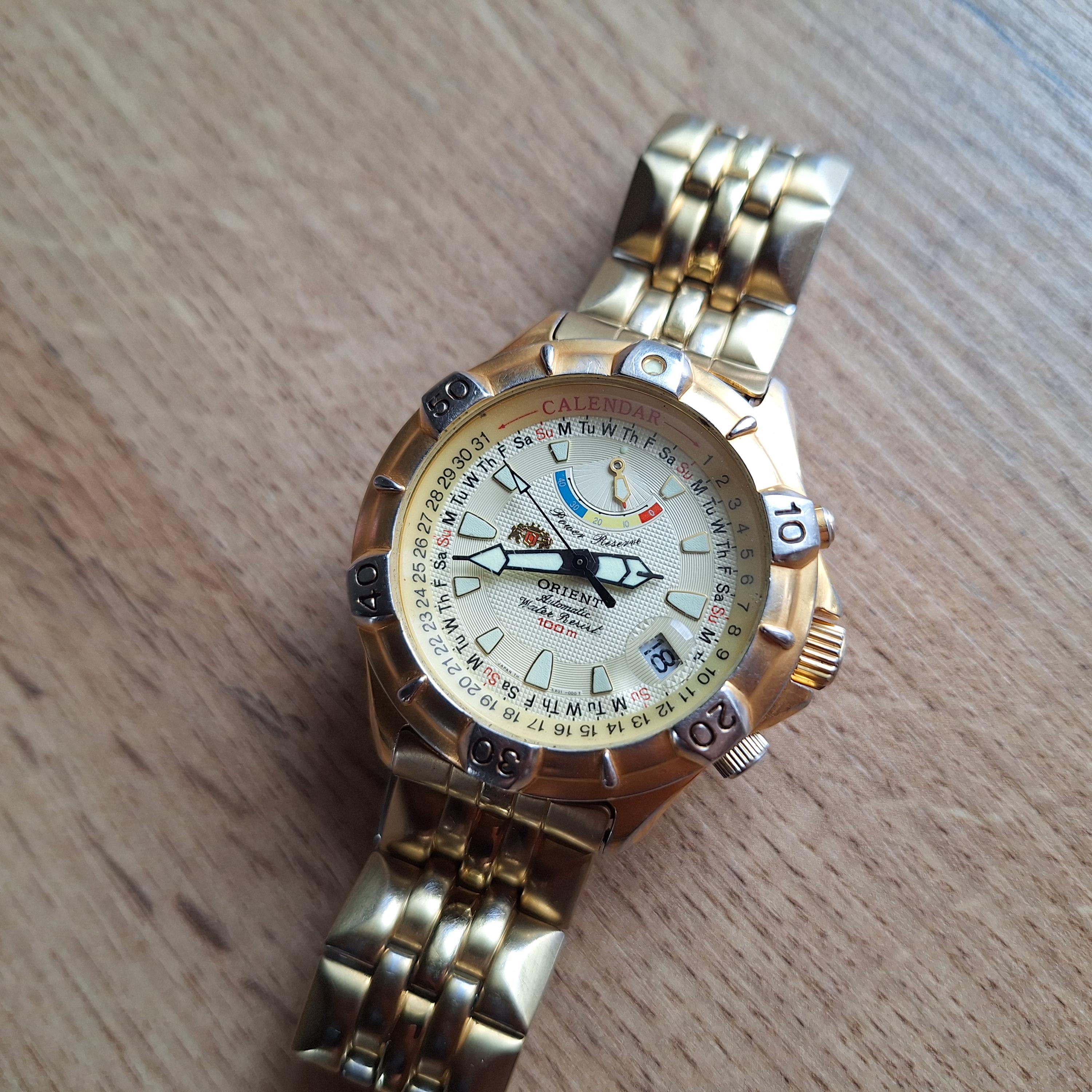 Orient Power Reserve Watch, Sports Vintage Watch, Automatic Watch