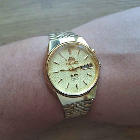 Rare Orient Crystal Watch, Vintage Orient Watch, Japan Watch