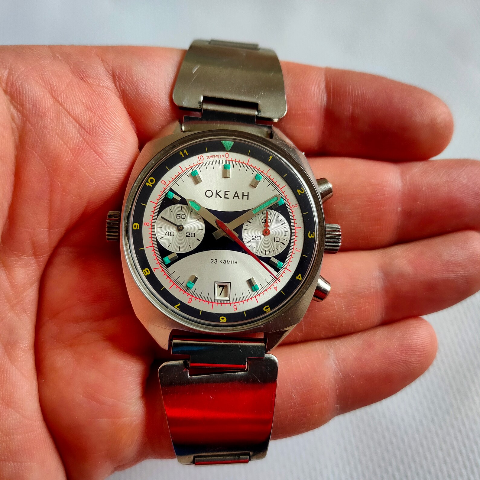 POLJOT Chronograph OKEAN watch poljot Sturmanskie poljot Etsy