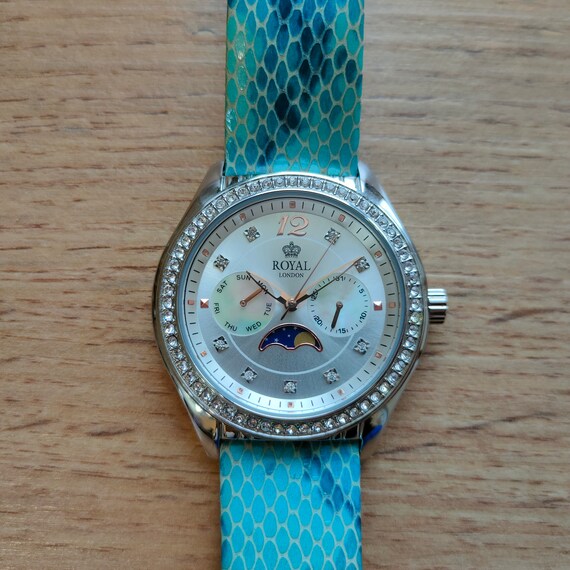 Royal London Moonphase watch, Quartz watch, Real … - image 5