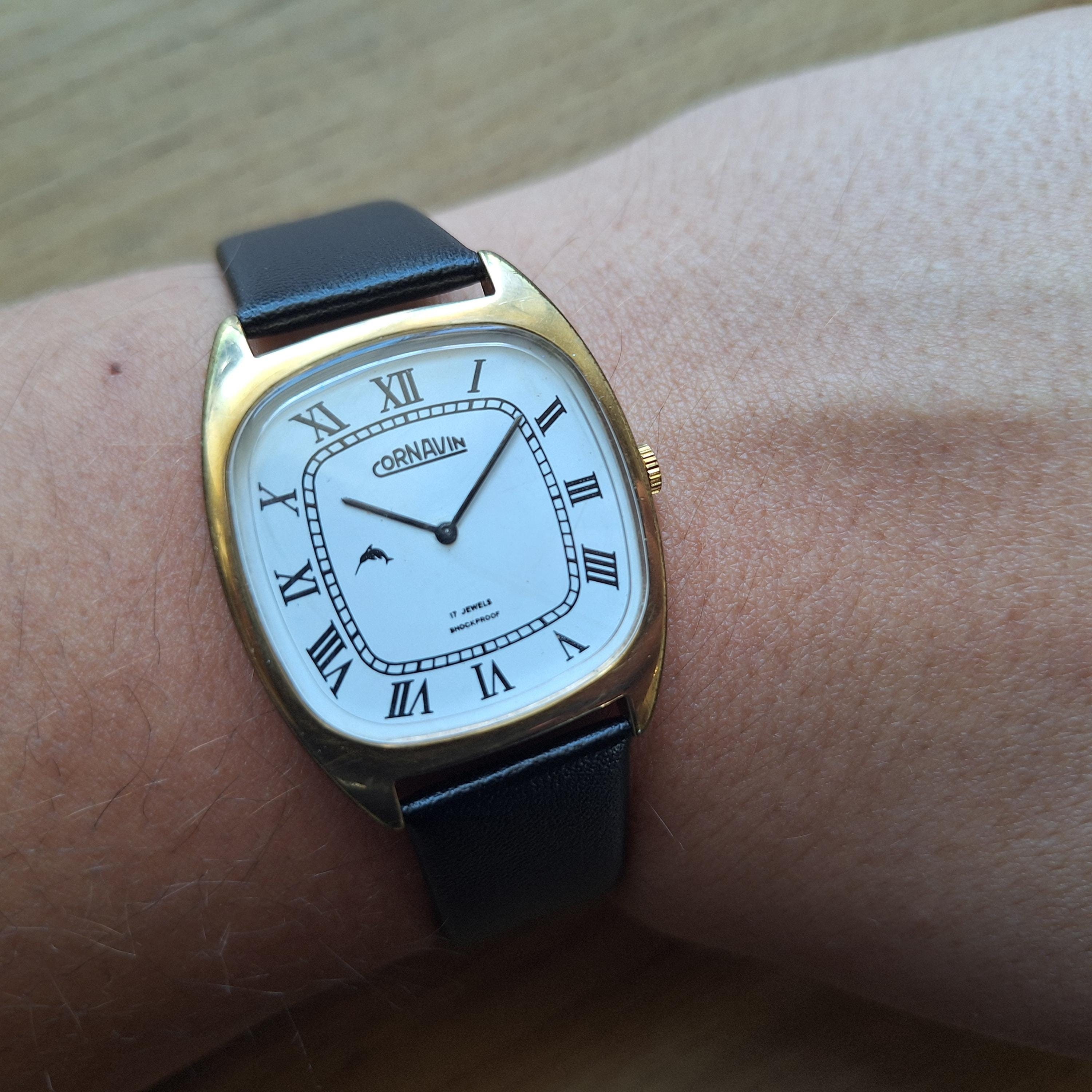 Cornavin Watch, Soviet Watch, Square Watch, Vintage Watch, Rare