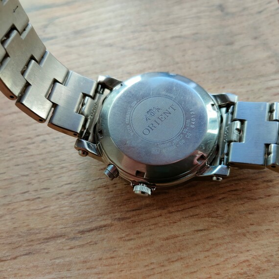 Vintage Orient TITANIUM watch, Black Orient watch… - image 8