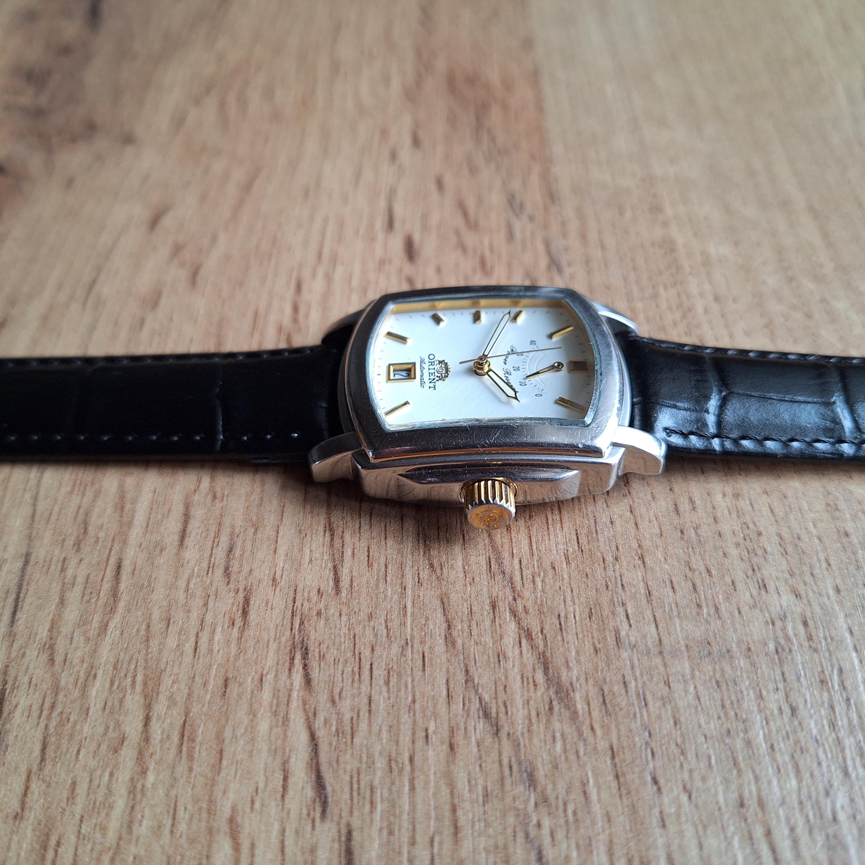 Vintage Orient Power Reserve Watch, Japan Watch, Mens Watch