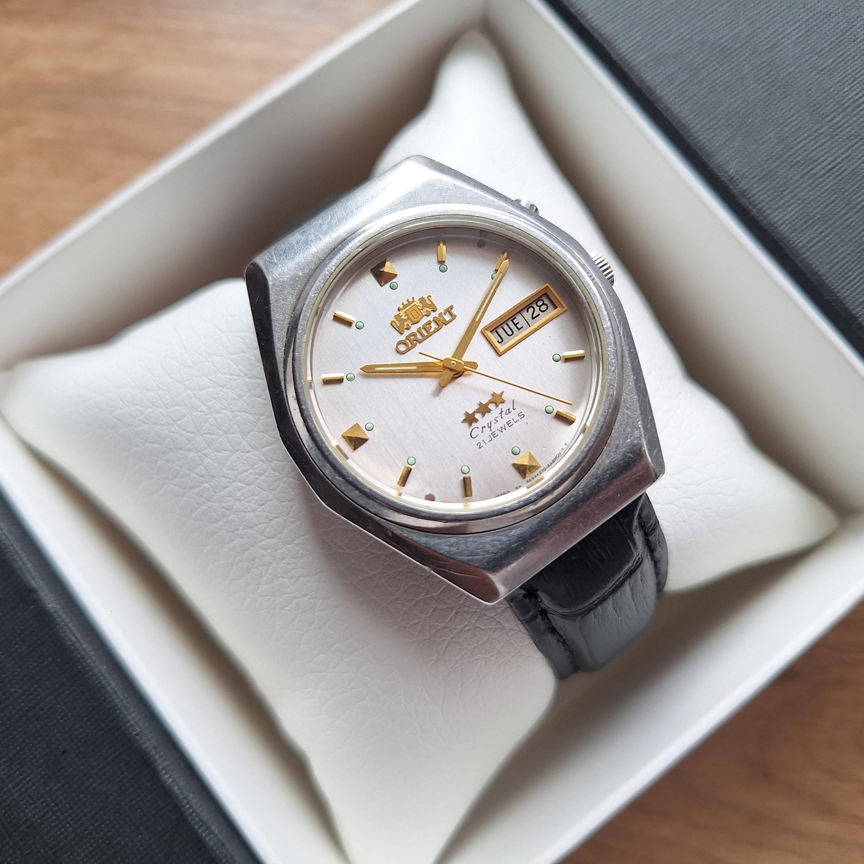 ヴィンテージ オリエント クリスタル オートマチックウォッチ