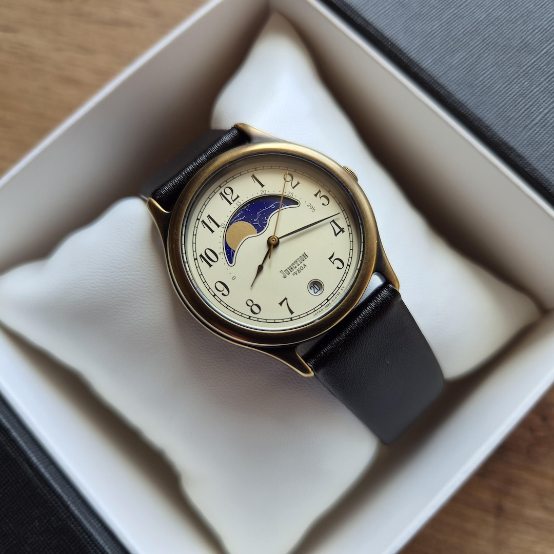 Citizen Vega Junction Square Quartz Watch With Moon Phases