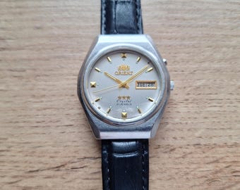 ヴィンテージ オリエント クリスタル オートマチックウォッチ