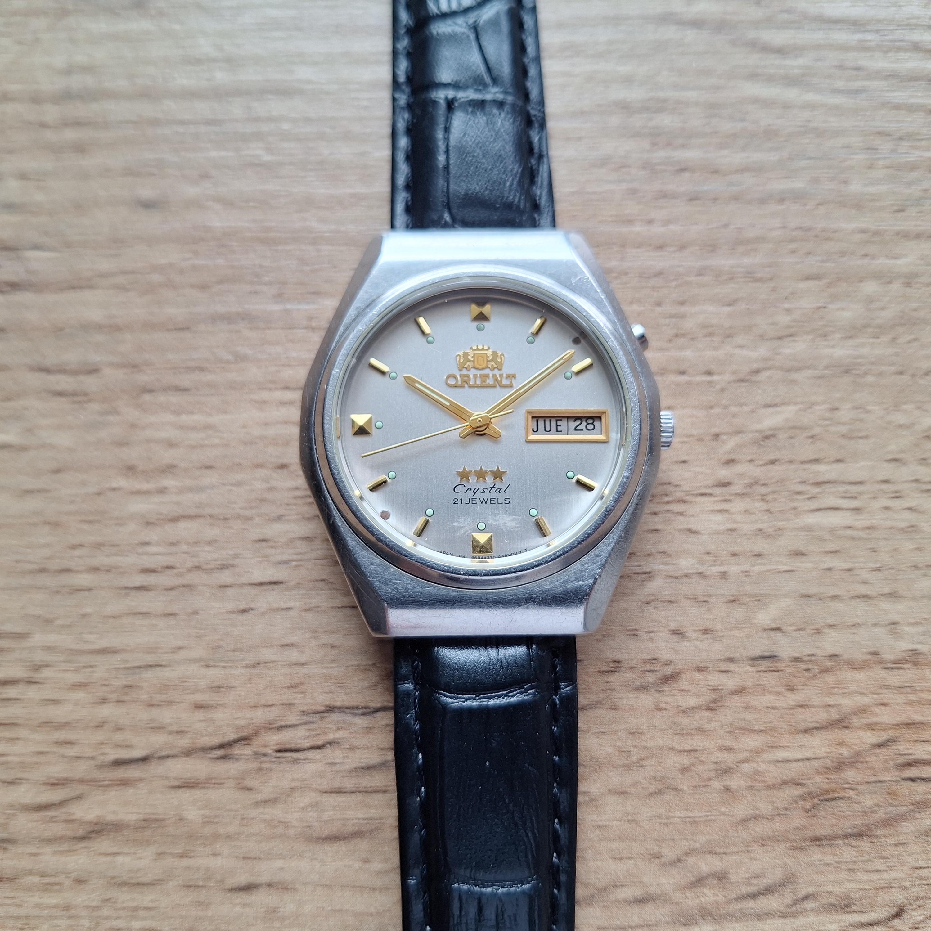 ヴィンテージ オリエント クリスタル オートマチックウォッチ