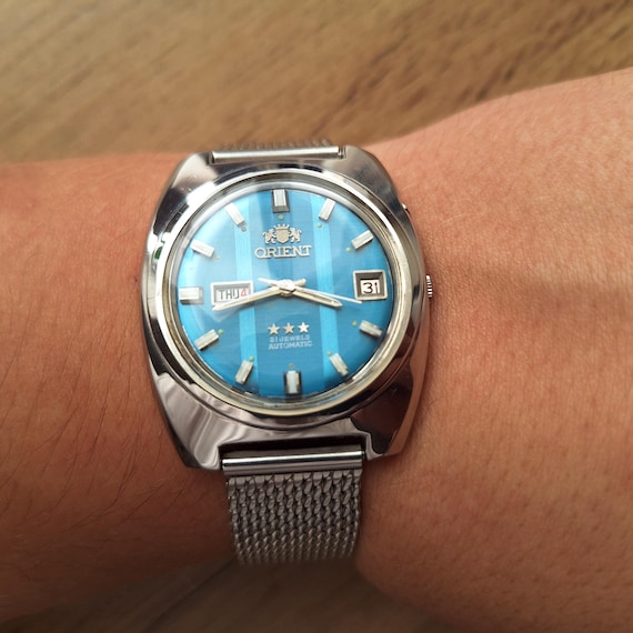 Ultra rare Orient Crystal watch with two-tone dia… - image 10