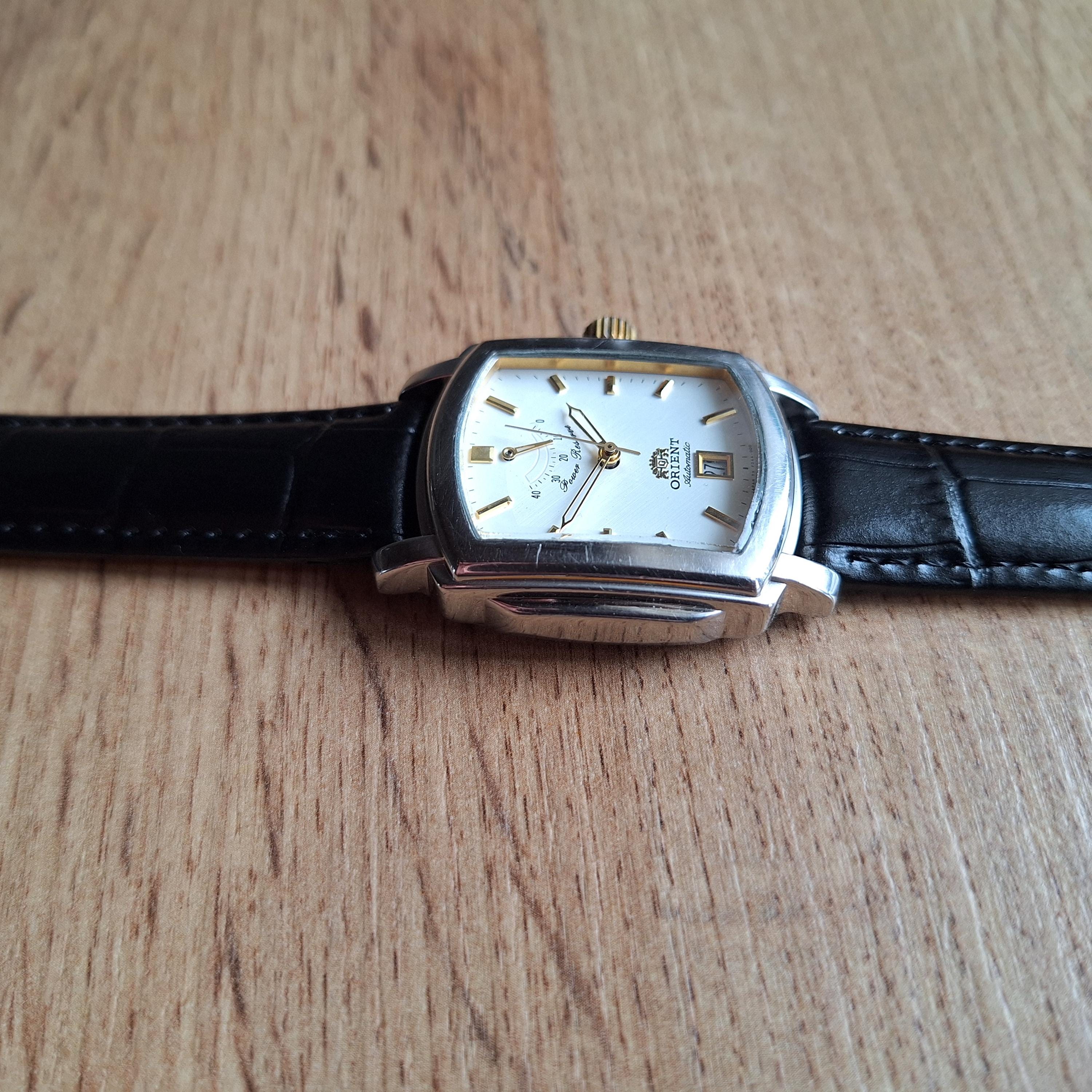 Vintage Orient Power Reserve Watch, Japan Watch, Mens Watch