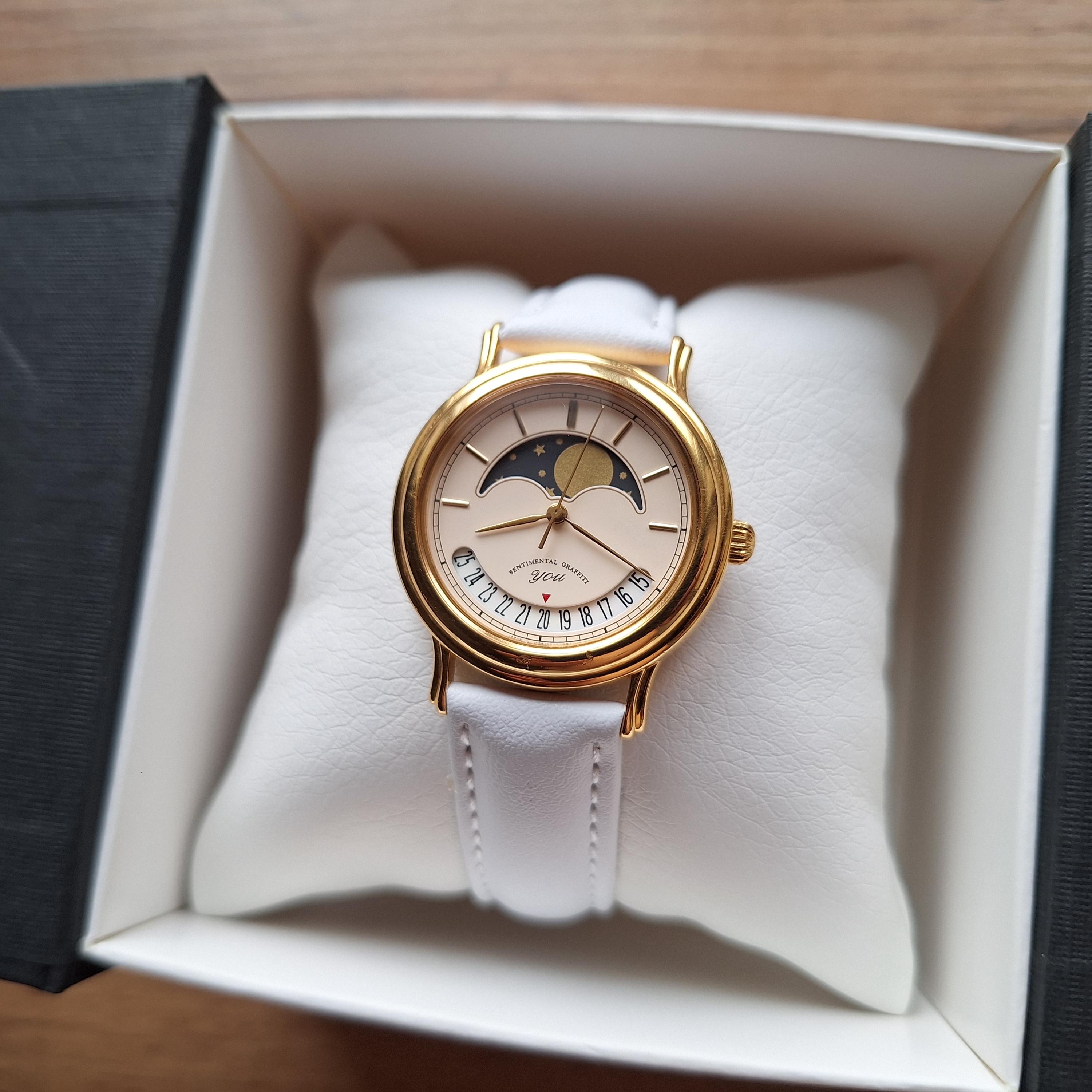 オリエントセンチメンタルグラフィティユークォーツウォッチ、本物の