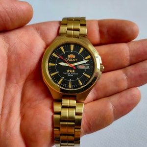 Orient Automatic watch, Mechanical Automatic Watch, Japan watch, metal bracelet, mens watch