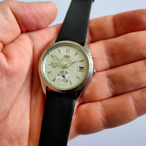 Orient watch, Mechanical Automatic Watch, Japan w… - image 6