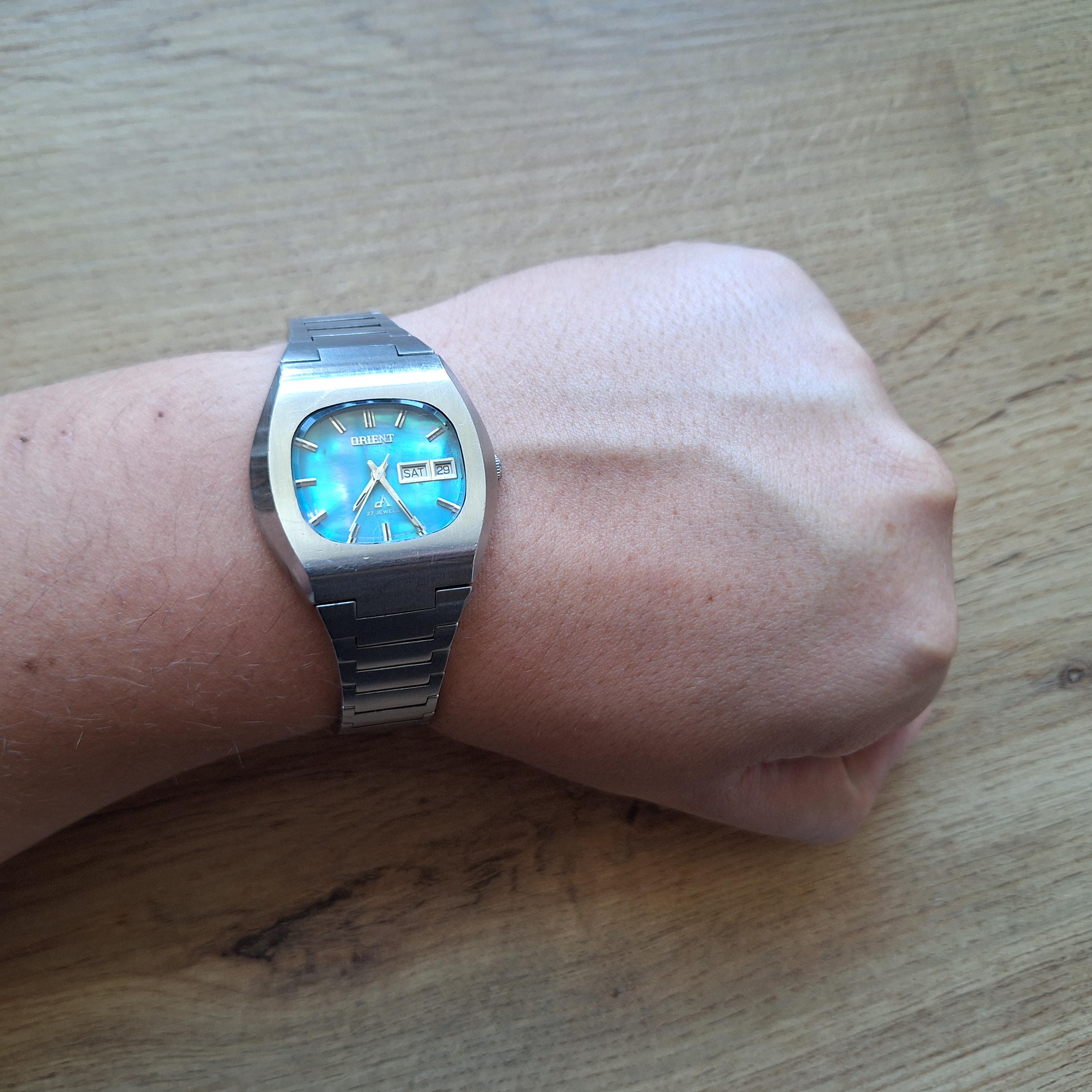 Ultra Rare Orient Crystal Mexican Mother-of-pearl Dial, 60s