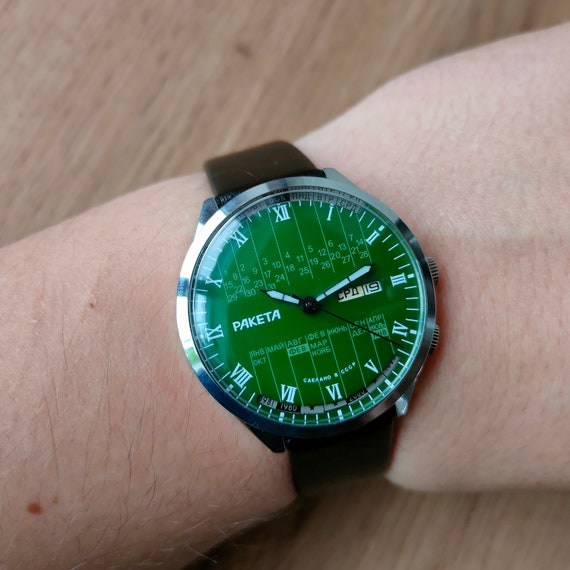 NEW Raketa College green watch, Raketa Multi Year… - image 5