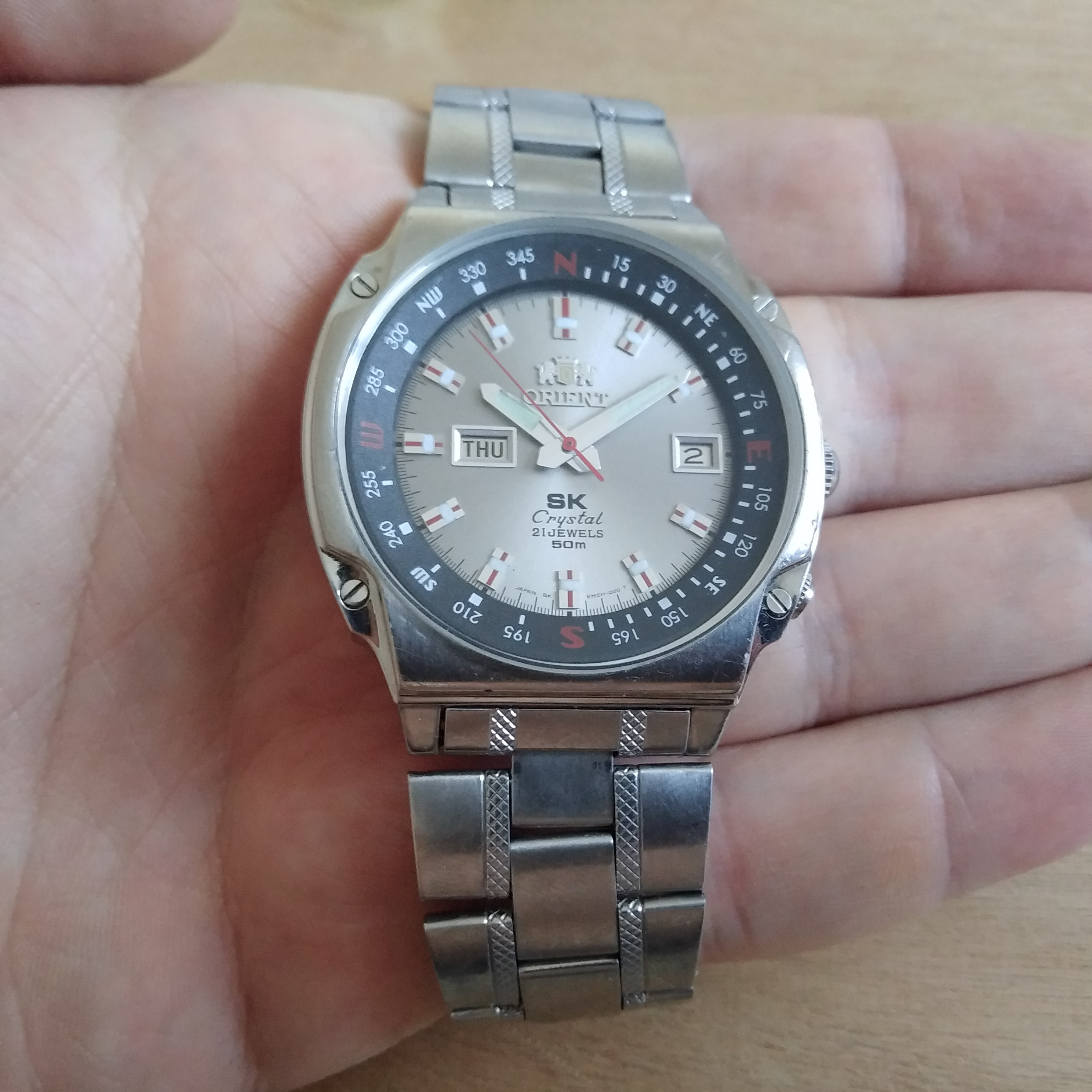 Orient SK Watch, Vintage Automatic Watch, Japan Watch, Day