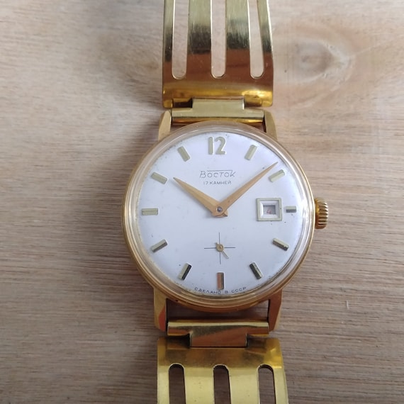 Rare Vostok locomotive watch, Soviet watch, Vostok watch, mechanical watch, mens vintage watch