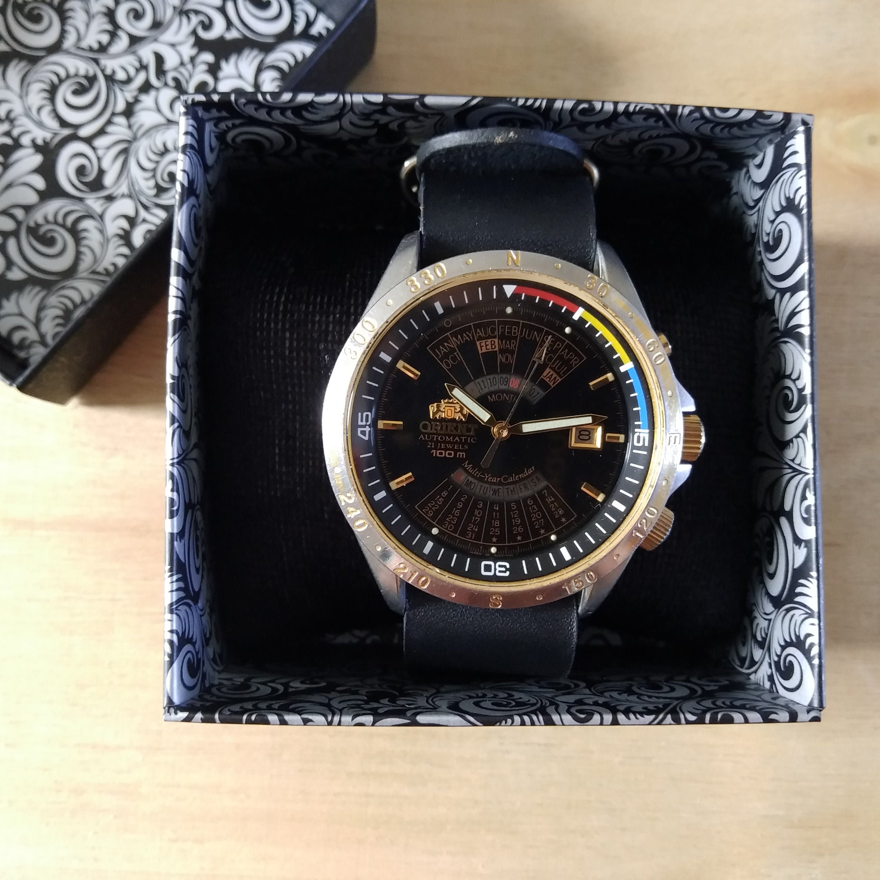 オリエント EU03-C1 Vintage Orient College, Perpetual Calendar, Automatic Watch