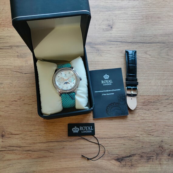 Royal London Moonphase watch, Quartz watch, Real … - image 10