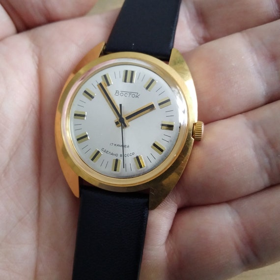 Vostok gold watch sale