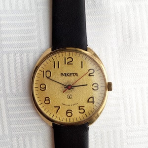 Raketa ROCKET watch, classic wristwatch, Original mens wrist watch, USSR watch image 2