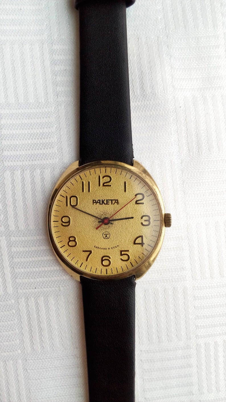 Raketa ROCKET watch, classic wristwatch, Original mens wrist watch, USSR watch image 2