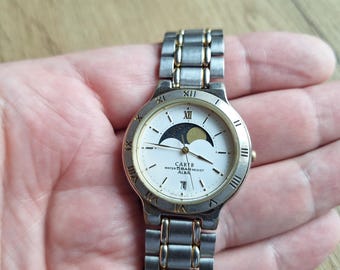 ALBA セイコー カリブ ムーンフェイズ ウォッチ、リアルムーンフェイズ