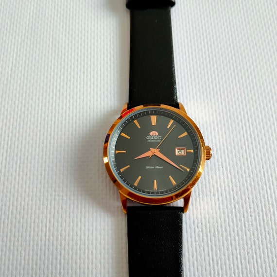 Classic Orient watch, Automatic watch, Black watch, m… - Gem