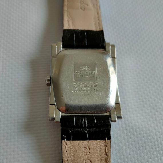 Orient Watch, Square Orient Watch, Blue Watch, Vintage Watch