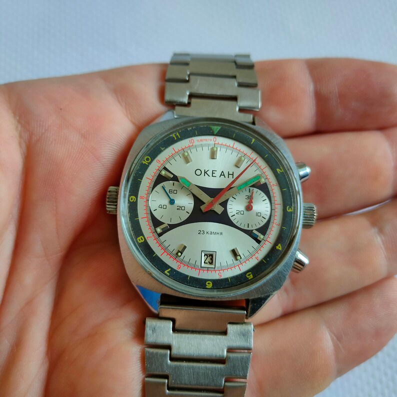 POLJOT Chronograph OKEAN Watch Poljot Sturmanskie Poljot Etsy