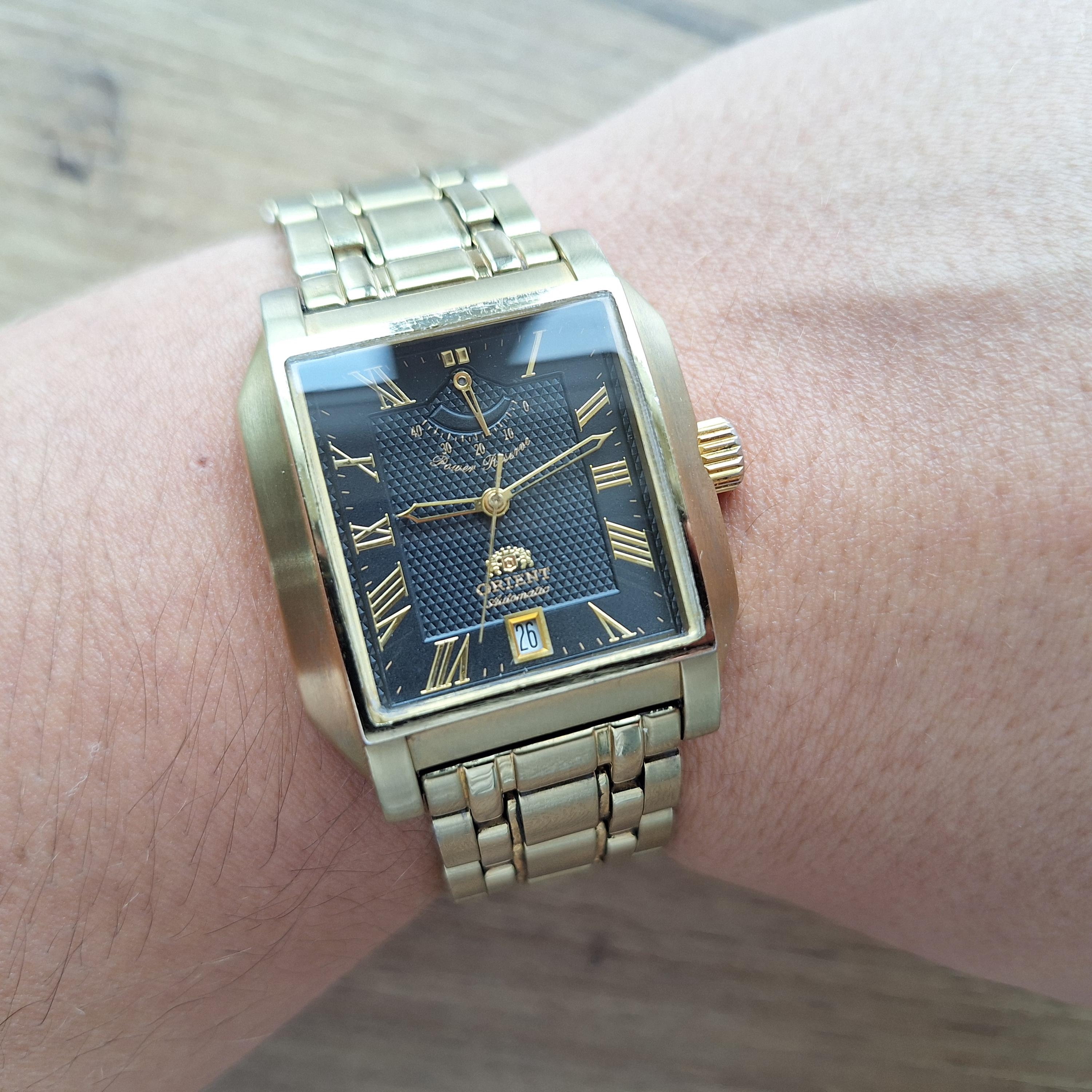 Orient Tank Power Reserve Watch, Square Orient Panzer Orient Tank Power Reserve Watch, Square Orient Panzer