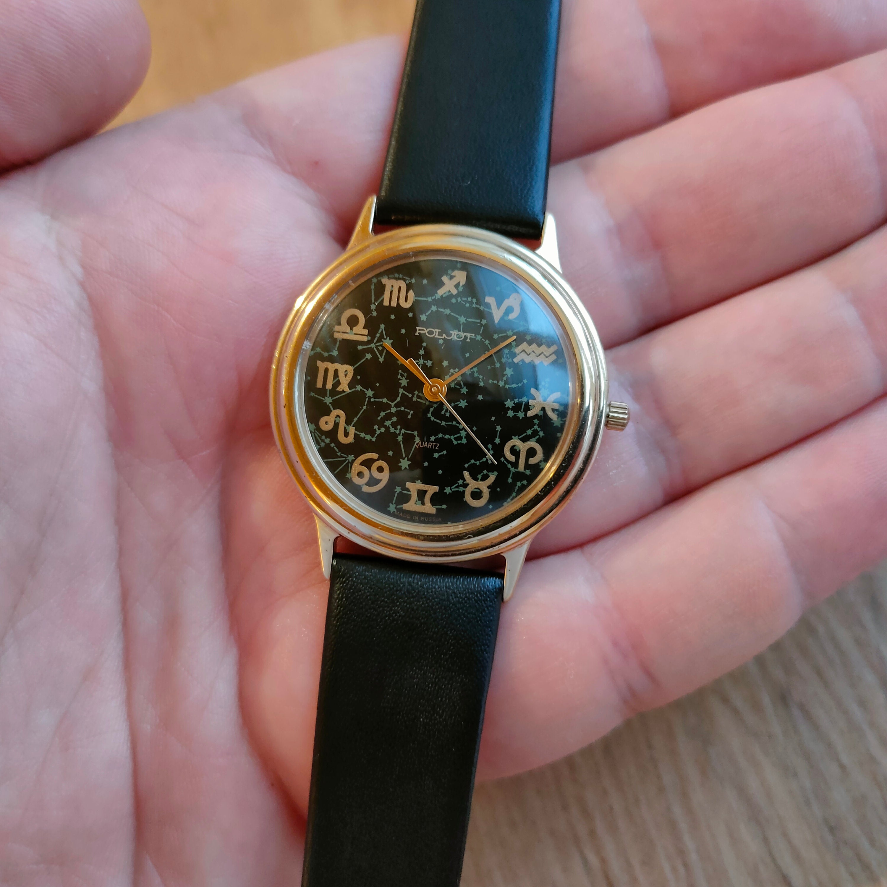Rare Poljot Quartz Watch, Horoscope Watch, Soviet Watch Rare Poljot Quartz Watch, Horoscope Watch, Soviet Watch
