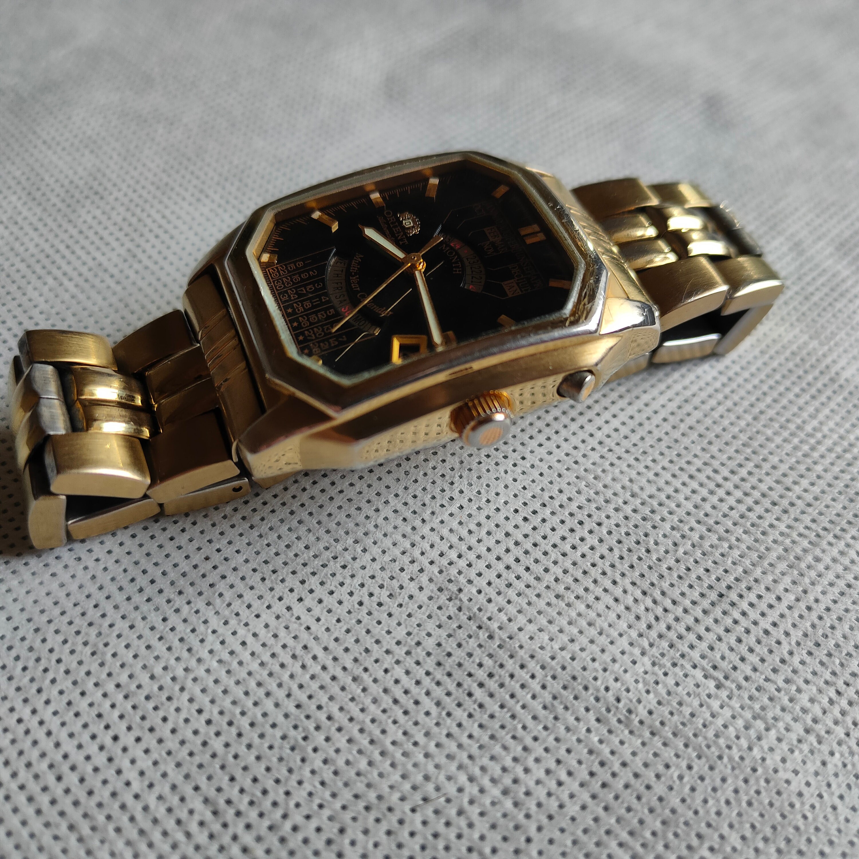Vintage Orient College Watch, Perpetual Calendar Watch, Japan Watch ...