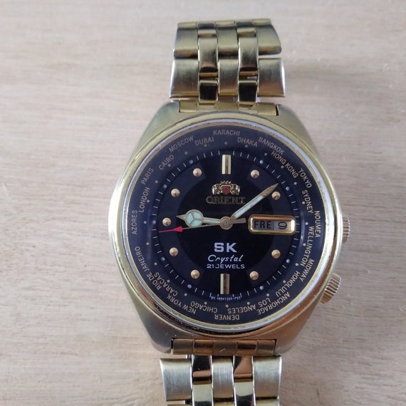 Vintage Orient SK Orologio automatico quadrante nero | Etsy Italia