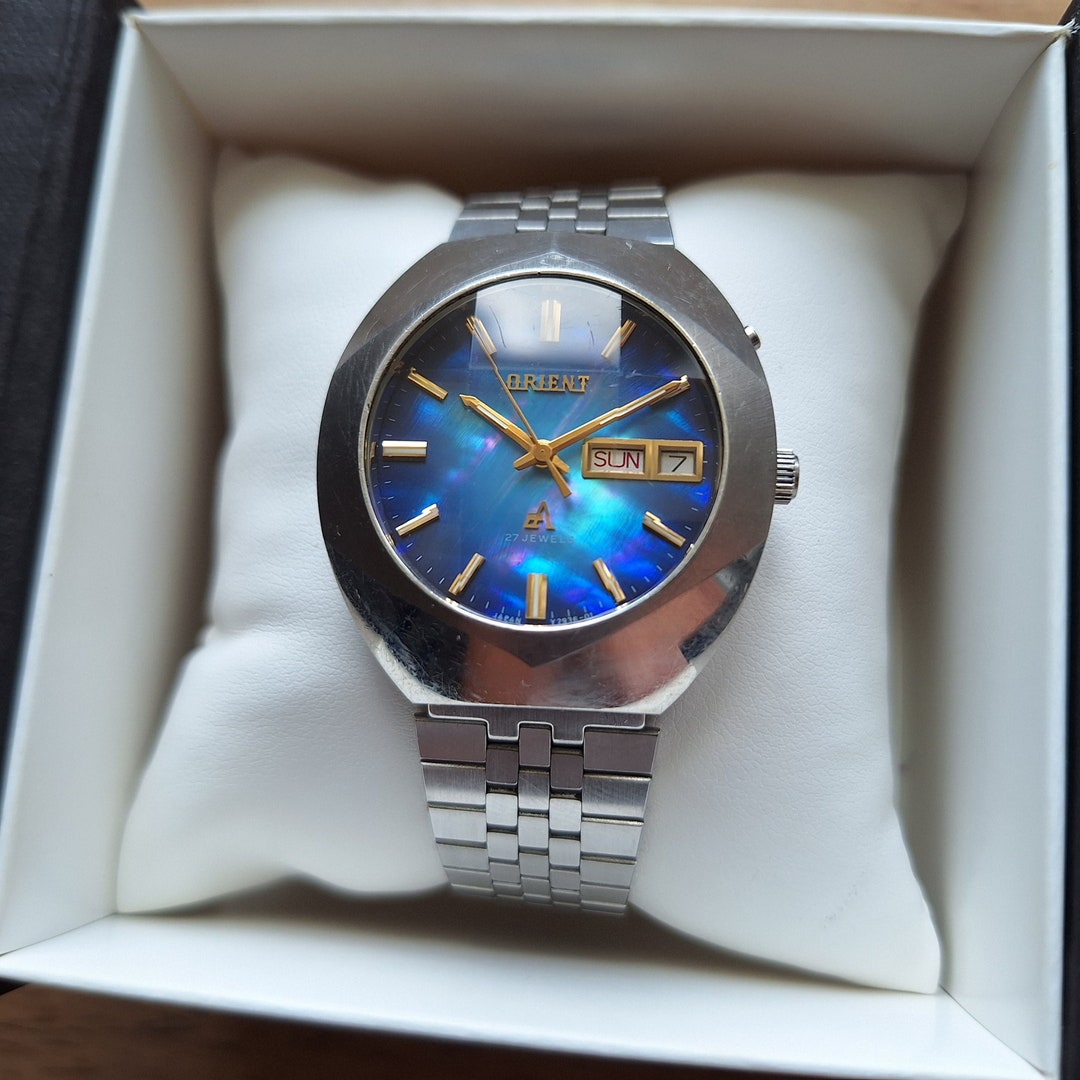 Ultra Rare Orient Chrono Ace Mexican Blue Watch, Mechanical Automatic