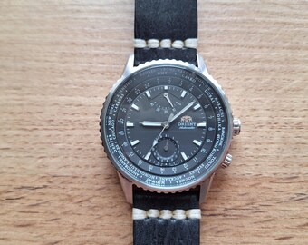 Orient King Master World Time GMT Watch, 24h Watch Orient, Rare