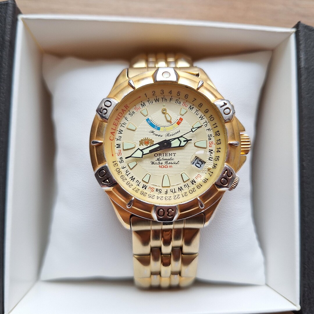 Orient Power Reserve Watch, Sports Vintage Watch, Automatic Watch